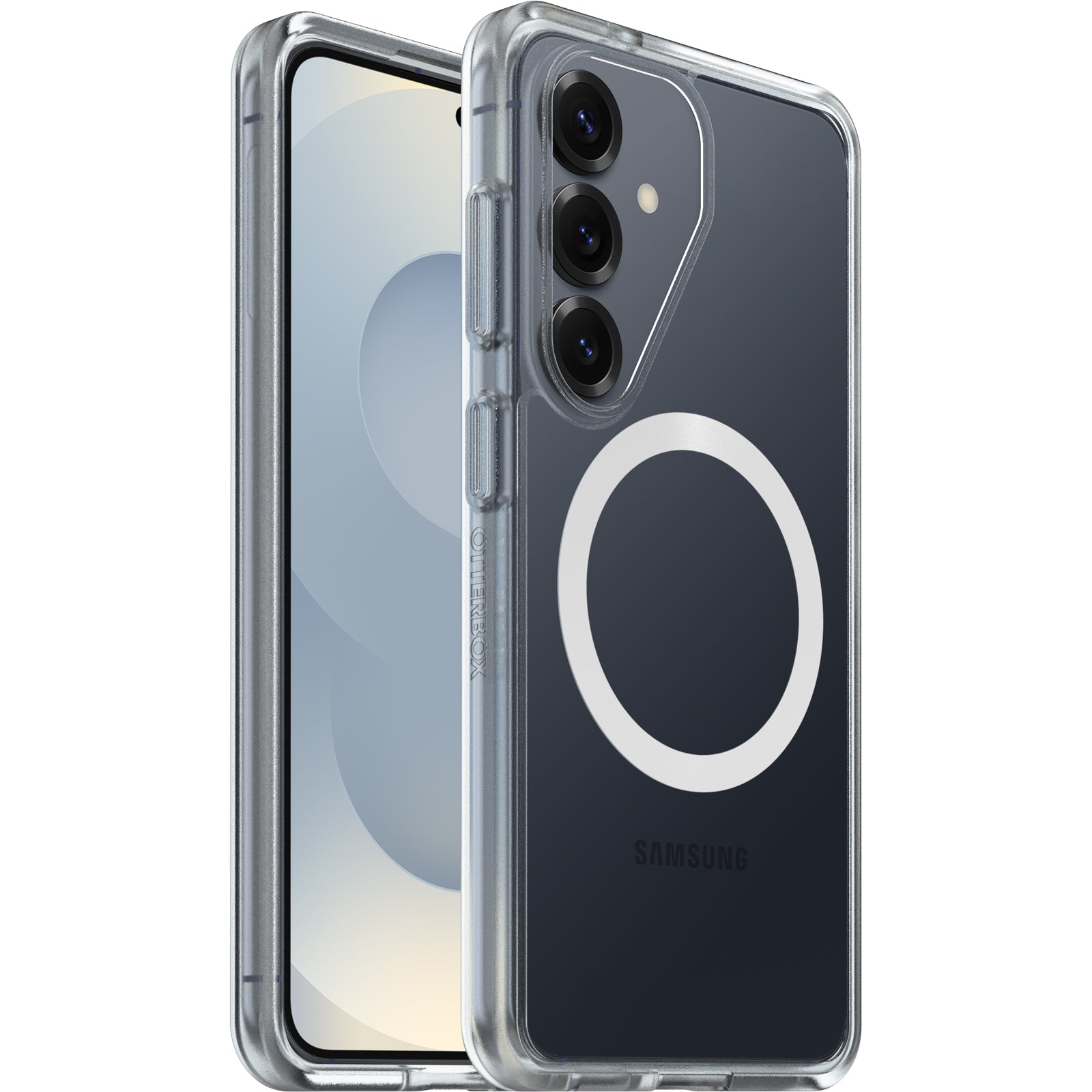 OtterBox React Magnets Samsung Galaxy S26 5G (6.3') Case Clear - (77-99941),DROP+ Military Standard,Raised Edges,7 Years Warranty