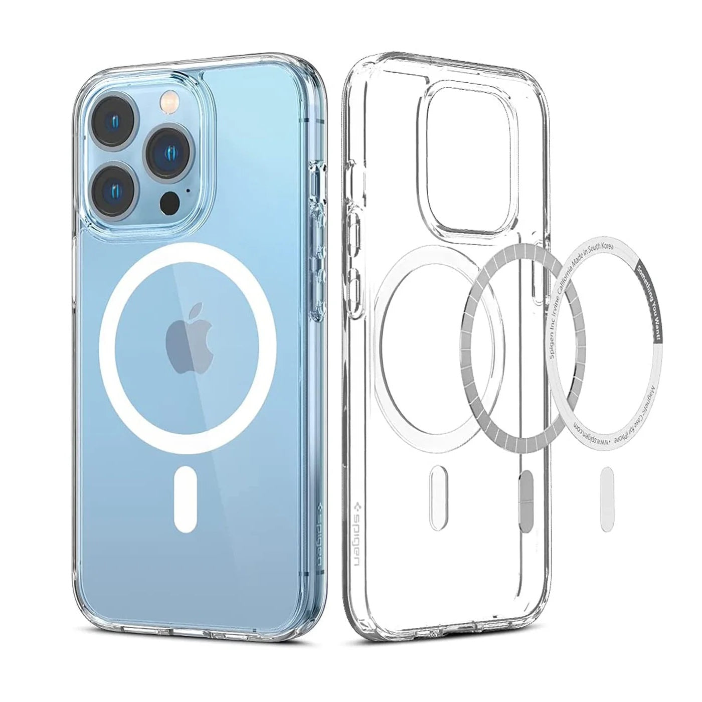 USP Apple iPhone 8 Plus/ iPhone 7 Plus (5.5') Clear Case with MagSafe - Built-in magnets, Scratch Resistant, Crystal Clear, 5 Years Warranty