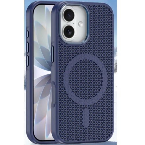 USP Apple iPhone 17 (6.3') Armor 3D Mesh Case with MagSafe Dark Blue- Fragiile Surface, TPU Bumper, Drop Resistance, 5 Years Warranty