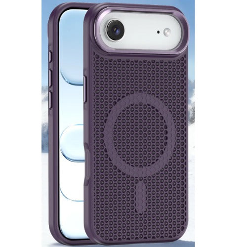 USP Apple iPhone 17 Air (6.5') Armor 3D Mesh Case with MagSafe Dark Purple - Fragiile Surface, TPU Bumper, Drop Resistance, 5 Years Warranty
