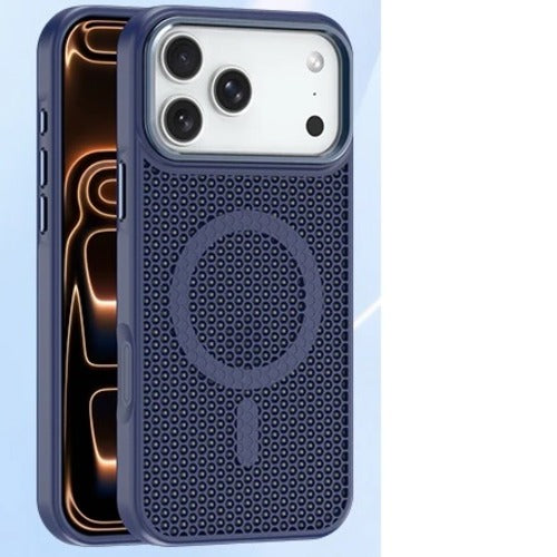 USP Apple iPhone 17 Pro Max (6.9') Armor 3D Mesh Case with MagSafe Dark Blue- Fragiile Surface, TPU Bumper, Drop Resistance, 5 Years Warranty