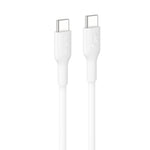 Belkin BoostCharge USB-C to USB-C Cable (0.15M) - White(CAB023fq0MWH), 3A/60W, 480Mbps, 300K+ Bends, Apple, Samsung, USB-IF Certified,2 Years Warranty