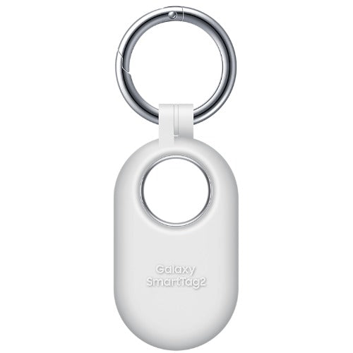 Samsung Galaxy SmartTag 2 Silicon Case - White (EF-PT560CWEGWW),*AU STOCK*, Soft-Touch Protection, Built-in Carabiner Ring, 1 Years Warranty