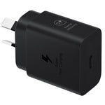 Samsung 25W GaN USB-C Fast Wall Charger - Black(EP-T2510NBEGAU), 1x USB-C, Supports up to 25W, Compact & Travel-Ready, 1 Year Warranty