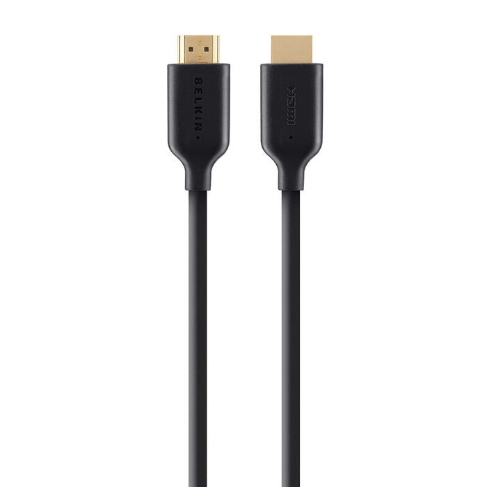 Belkin High Speed HDMI Cable w/ Ethernet 4K/Ultra HD Compatible(2M) -Black(F3Y021bt2M), 1080p,3D Compatible,10.2 Gbps Bandwidth,2 Yeas Warranty