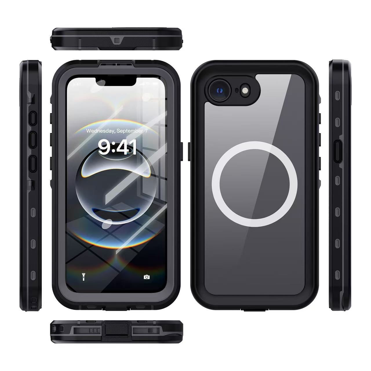 USP Apple  iPhone 17e / iPhone 16e (6.1') WaterProof Case Black - DROP+ Military Standard, Waterproof, Shockproof, DustProof , 5 Years Warranty