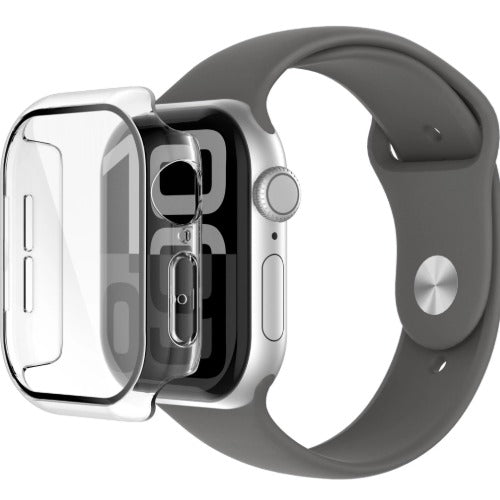 Belkin ScreenForce TemperedCurve 2-in-1 Treated Screen Protector + Bumper for Apple Watch Series 10 (42mm) - Clear(OWA002fqCL), 2 Years Warranty