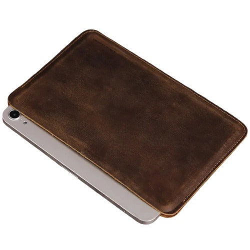 USP Leather Sleeve Apple iPad Mini (7.9') (5th/4th/3rd/2nd/1sth Gen) / iPad Mini (8.3') (6th Gen) Case Brown - 5 Years Warranty