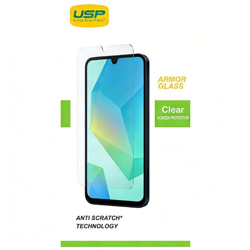 USP Samsung Galaxy A17 5G/ A16 5G/ A26 5G (6.7') Armor Glass Screen Protector - 9H Hardness, Scratch-Resistance, 5 Years Warranty