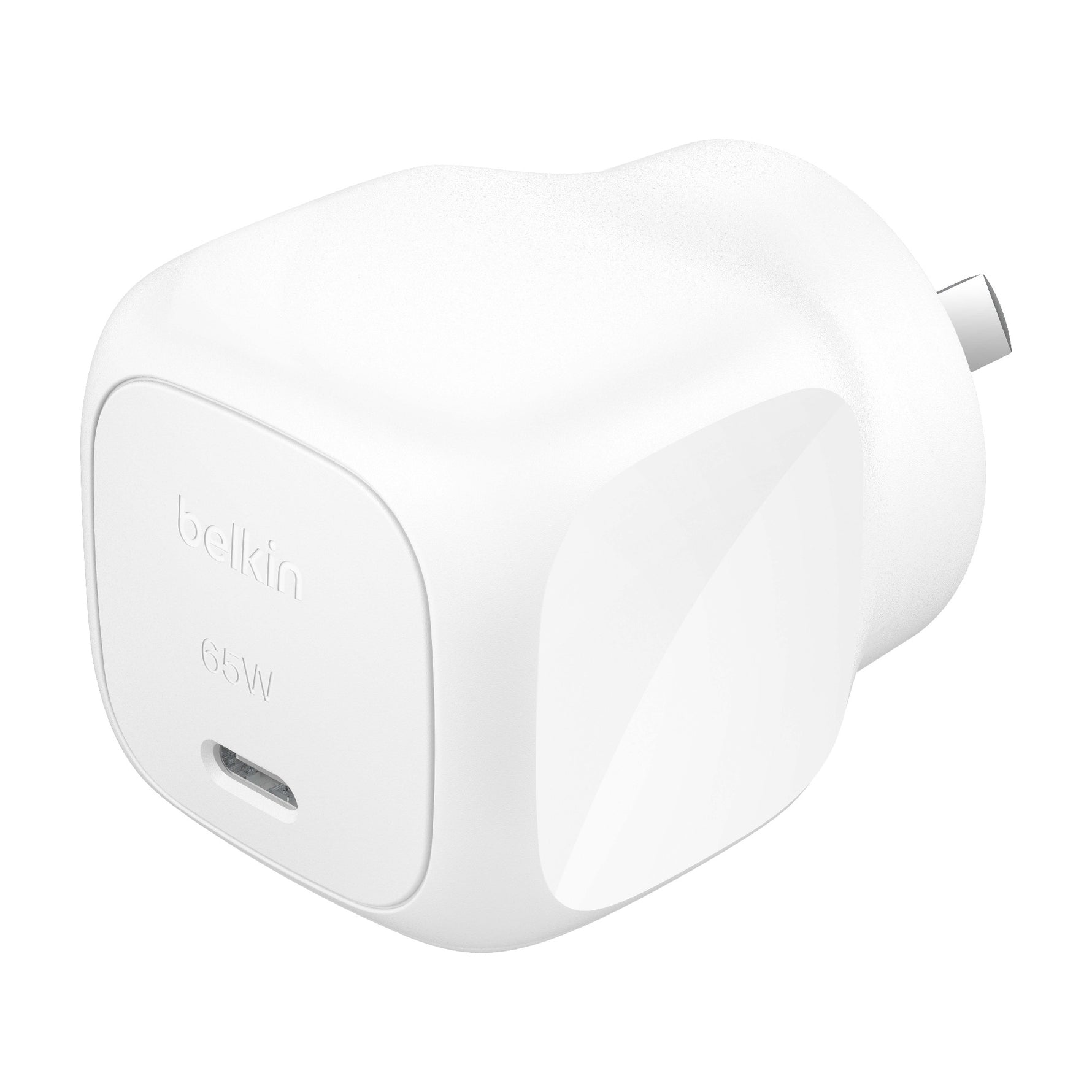 Belkin BoostCharge 65W USB-C PD 3.1 Cubic Wall Charger - White (WCA011auWH),Best for Phones,Laptop & Tablets, $2500 CEW, 2 Years Warranty