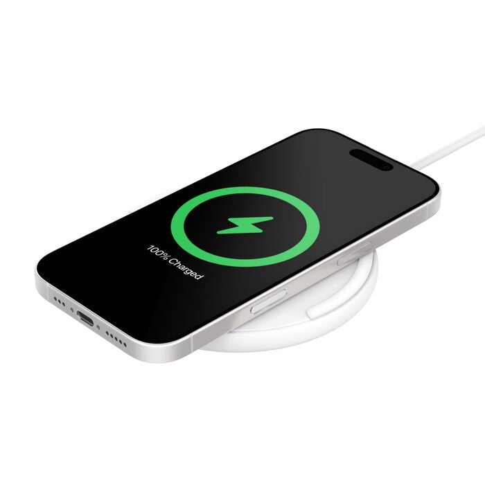 Belkin BoostCharge Wireless Charging Pad (15W) + USB-C to USB-C Cable (1.5M) - White (WIA012fqWH), LED Indicator, $2500 CEW, 2 Years Warranty