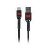 Monster USB-C to USB-A Braided Cable - Black 1.2m - Soundz Store AUSTRALIA