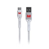 Monster USB-C to USB-A Braided Cable - White 1.2m - Soundz Store AUSTRALIA