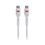 Monster USB-C to USB-C Braided Cable - White 1.2m - Soundz Store AUSTRALIA