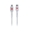 Monster Lightning to USB-C Braided Cable - White 1.2m - Soundz Store AUSTRALIA