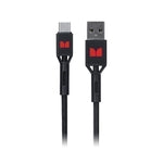 Monster USB-C to USB-A Braided Cable - Black 2m - Soundz Store AUSTRALIA