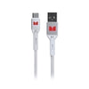 Monster USB-C to USB-A Braided Cable - White 2m - Soundz Store AUSTRALIA