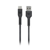 Monster USB-C to USB-A Thermo Plastic Elastometer Cable - Black 2m - Soundz Store AUSTRALIA