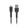 Monster Lightning to USB-A Thermo Plastic Elastometer Cable - Black 2m - Soundz Store AUSTRALIA