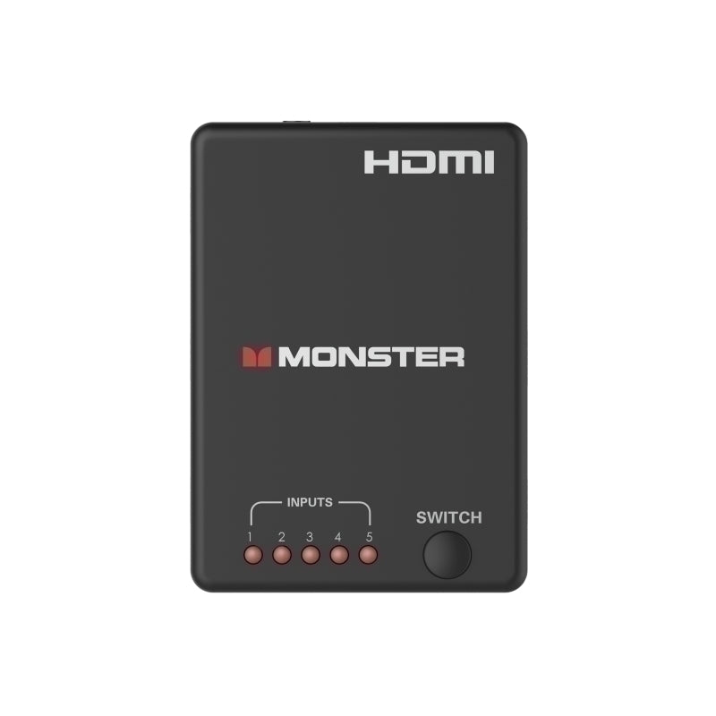 Monster 5-Way 4K HDMI Switch - Soundz Store AUSTRALIA