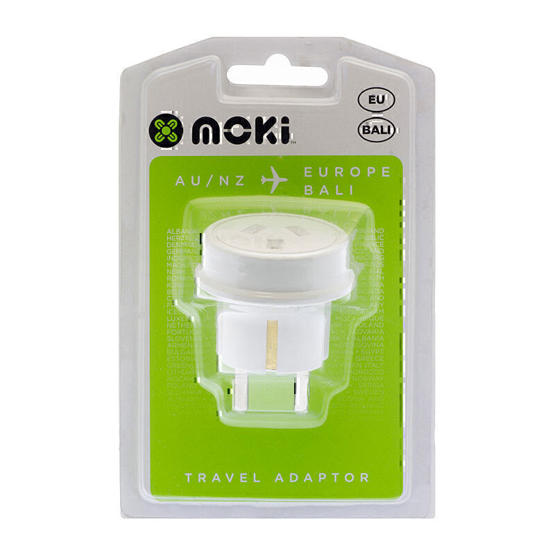 Moki Travel Adaptors Europe - Soundz Store AUSTRALIA