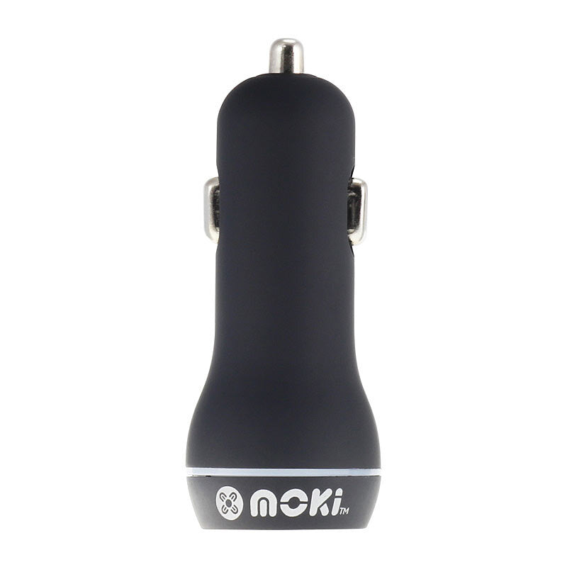Moki Dual USB Car Charger Blk