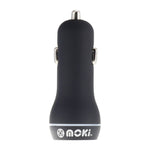 Moki Dual USB Car Charger Blk