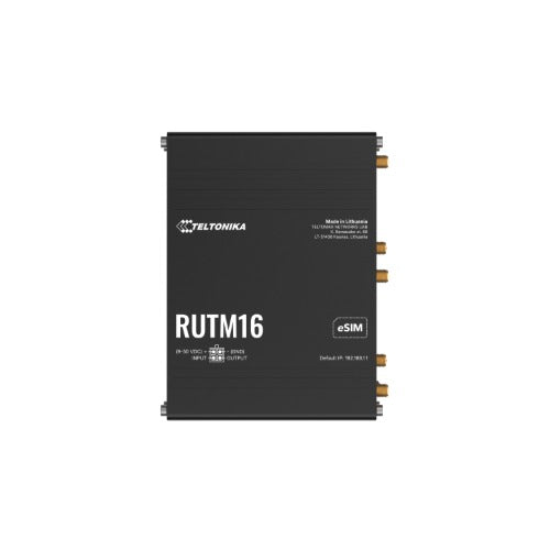 Teltonika RUTM16 CAT 6 LTE ROUTER, Global Operation with Telit Cat 6 Modem, Dual-band Wi-Fi 5, 5x Gigabit Ethernet Ports, PSU included