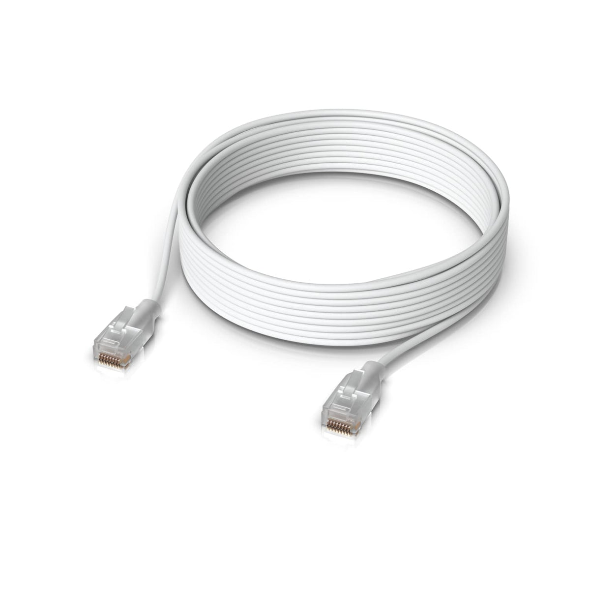 Ubiquiti UniFi Etherlighting Patch Cable, Length 12m, White, Nano-Thin Patch Cable With 10 GbE Support, Designed To Showcase EtherlightingEffects.