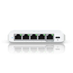 Ubiquiti Flex Mini 2.5G, (4) 2.5 GbE Ports, (1) 2.5 GbE PoE Input Port for Power,