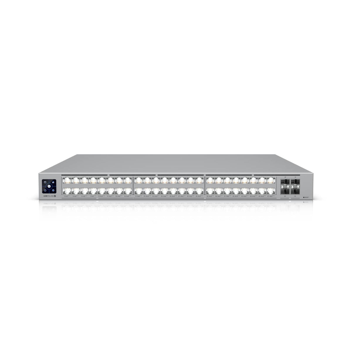 Ubiquiti Pro XG 48 PoE, Professional-grade, 48-port Layer 3 Etherlighting, PoE+++ Switch, (32) 10 GbE, (16) 2.5 GbE PoE, (4) 25G SFP28 Ports