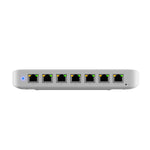 Ubiquiti Ultra 60W, Compact 8-port Layer 2 GbE PoE Switch, Versatile Mounting, 7 GbE PoE+ Output ports, 1 GbE Port, Includes PSU,