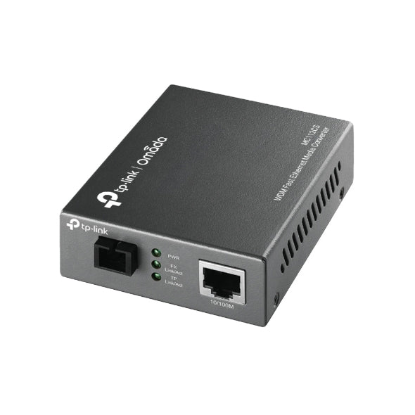 (CH)TP-Link MC112CS Media Converter SC WDM Monomodo Simplex 10/100Mbps RJ45 to 100M single-mode SC fiber Tx:1310nm Rx:1550nm up to 20km (LS)