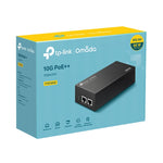 TP-Link POE380S Omada 10G PoE++ Injector PORT: 1× 10Gbps PoE Port, 1× 10Gbps Non-PoE Port, SPEC: 802.3bt/at/af Compliant, 90 W PoE Power, Data and Pow