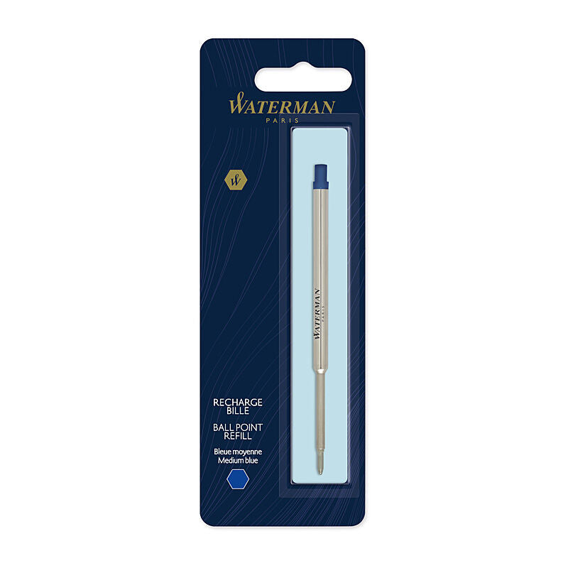Waterman Ballpoint Refill Medium Blue Pk1