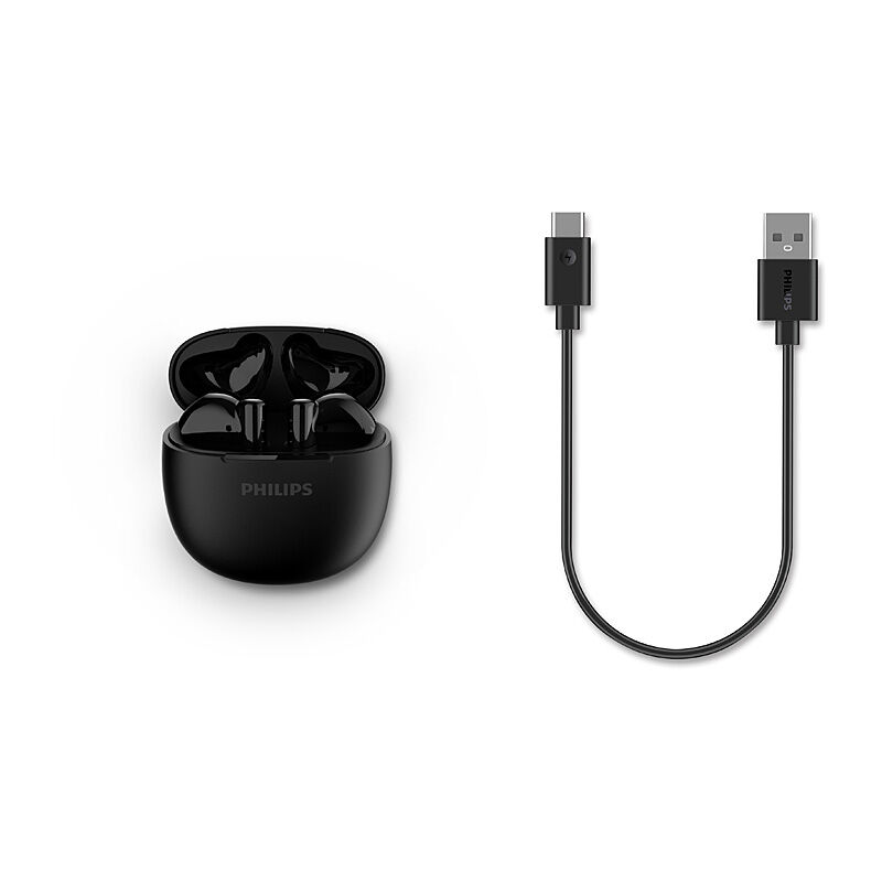 Philips TWS W/less Earbuds BK