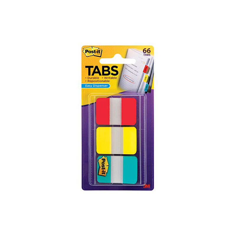 Post-It 7010369233 - PI Durab Tab 686-RYBT Pk66 Bx6
