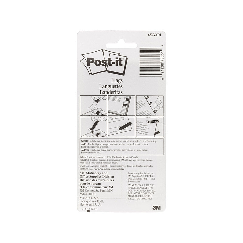 Post-It Flags Assorted Sizes & Colours - Value Pack