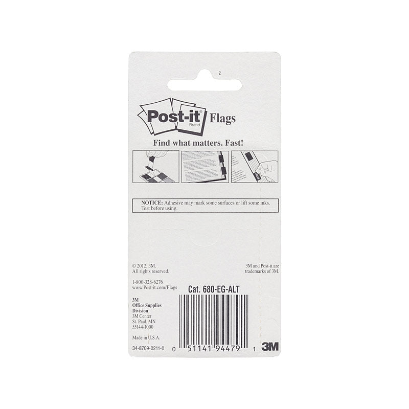 Post-It Flags Bright Colours 25 x 43mm 3-Pack - Box of 6