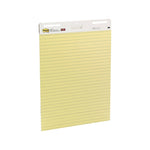 Post-It Lined Easel Pads Canary Yellow 635 x 762mm - Box of 2