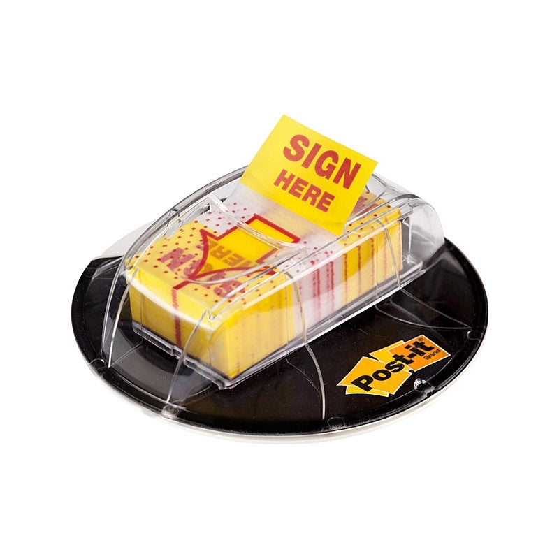Post-It Sign Here Flags 25 x 43mm Desk Dispenser