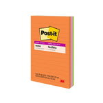 Post-It Lined Super Sticky Notes Rio De Janeiro 101 x 152mm 3-Pack