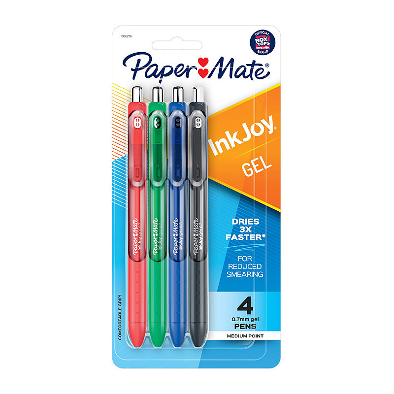 Paper Mate  InkJoy Gel Pens .07 Busn Pk4 Bx6