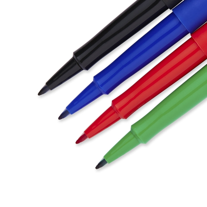 PM Flair Felt Tip Ast Pk4 Bx6