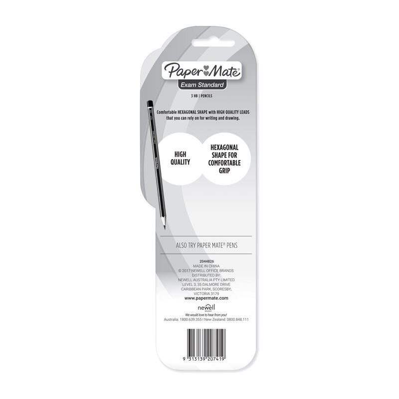 PM HB Woodcase Pencil Pk3 Bx12