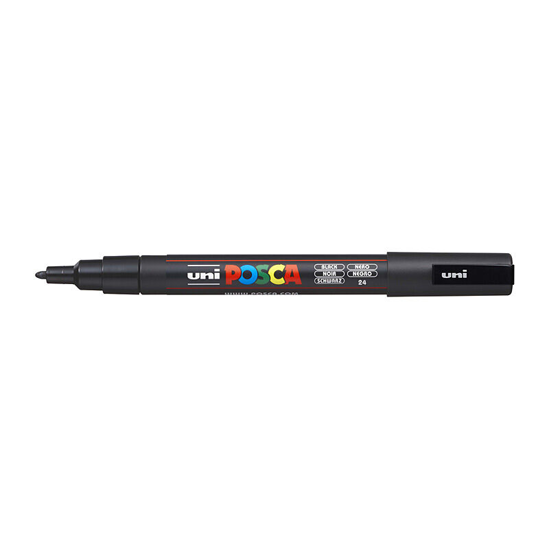 Posca PC-3M Fine Blt Mrkr Blk