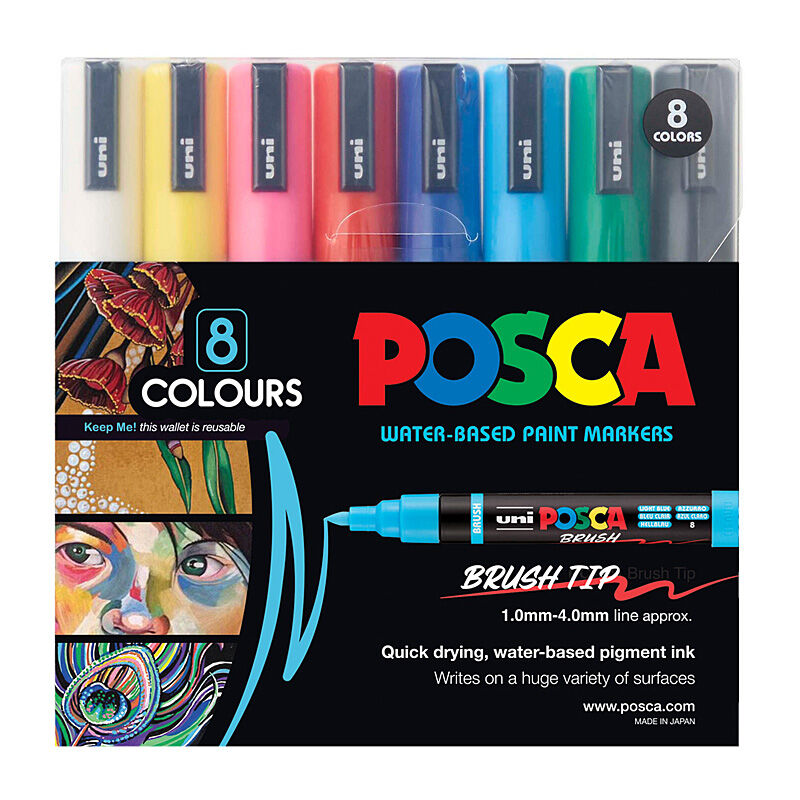 Posca PC5BR8C - PC5BR Paint Mrkr Ast Pk8