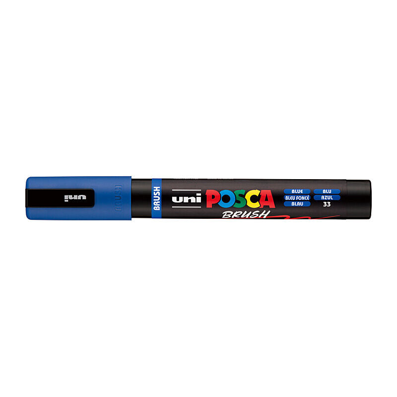 Posca PC5BRBL - Medium Brush Tip Blue