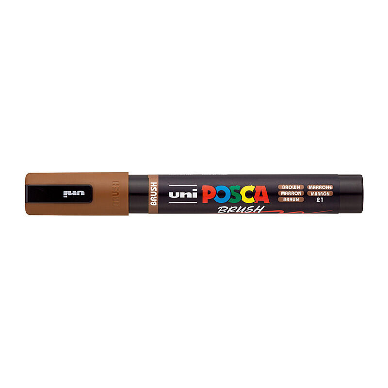 Posca PC5BRBN - Medium Brush Tip Brown