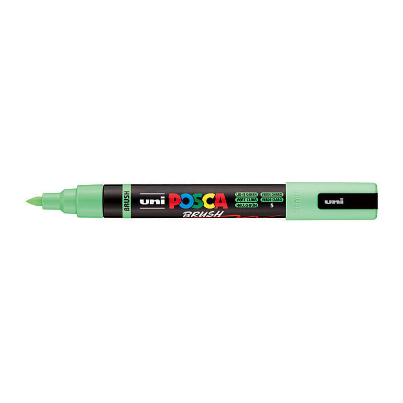 Posca PC5BRLTGN - Medium Brush Tip LtGreen